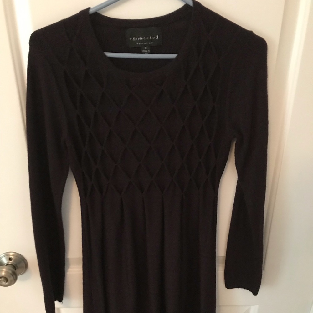 Dark plum sweater dress
